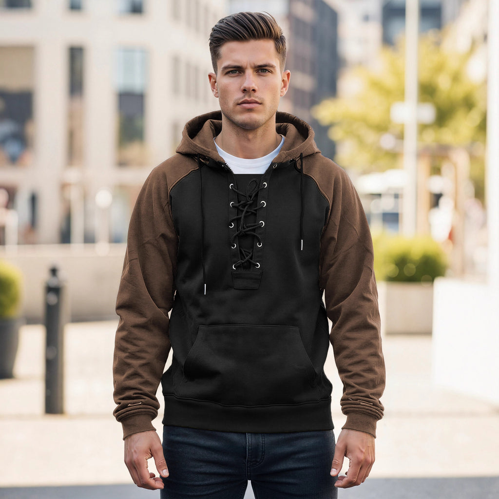 Sweat à Capuche Homme – Style Décontracté avec Cordon de Serrage