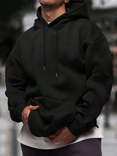 Hoodie Homme à Manches Longues – Style Décontracté