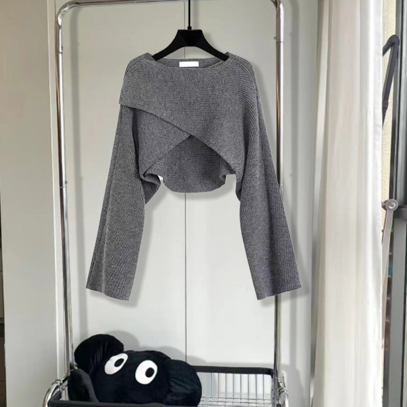 Pull Court Tricoté – Style Chaleureux et Tendance pour l’Hiver