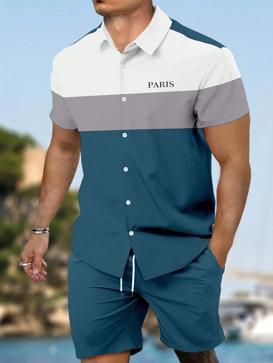 🕶️ Ensemble Homme – Chemise & Costume de Sport 🔥