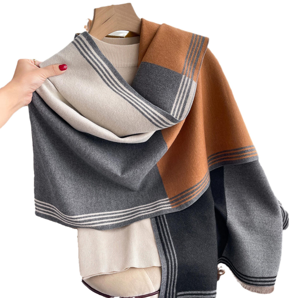 Écharpe Femme Style en Faux Cachemire