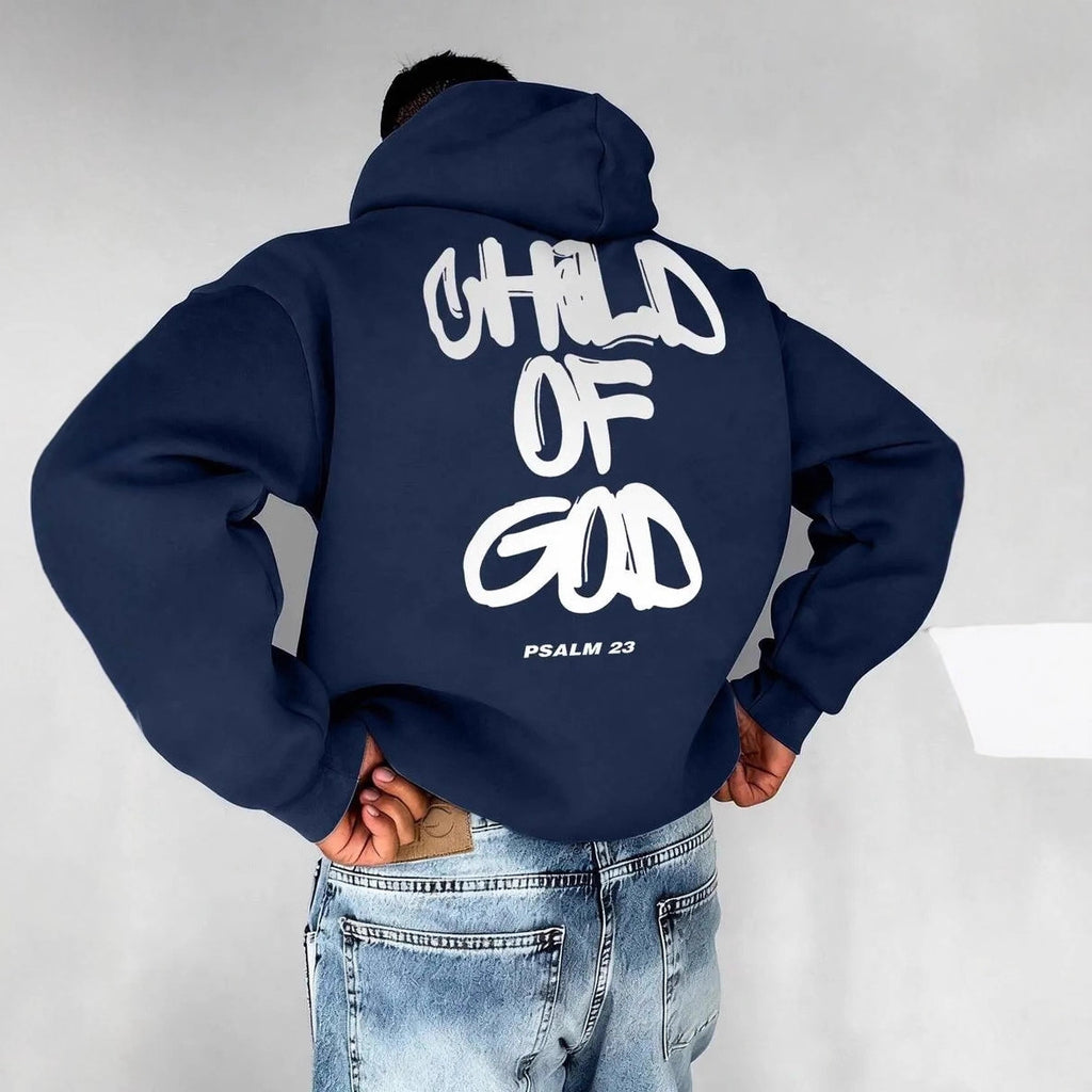 Sweat à Capuche Homme – Imprimé Lettres avec Doublure Polaire