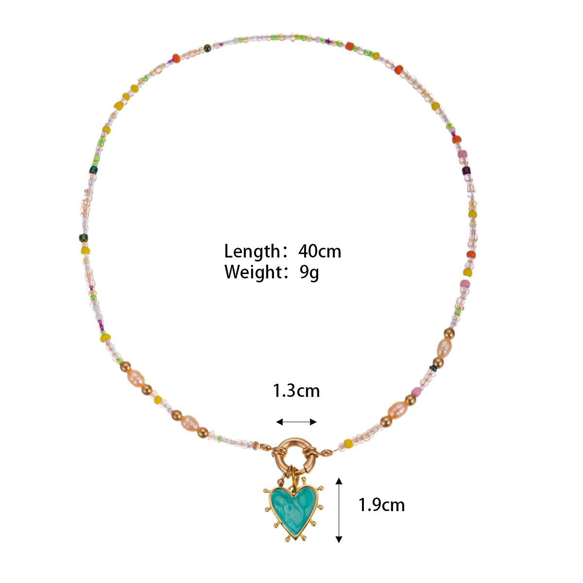 💖 Collier pendentif cœur à perles Bijou élégant  ✨