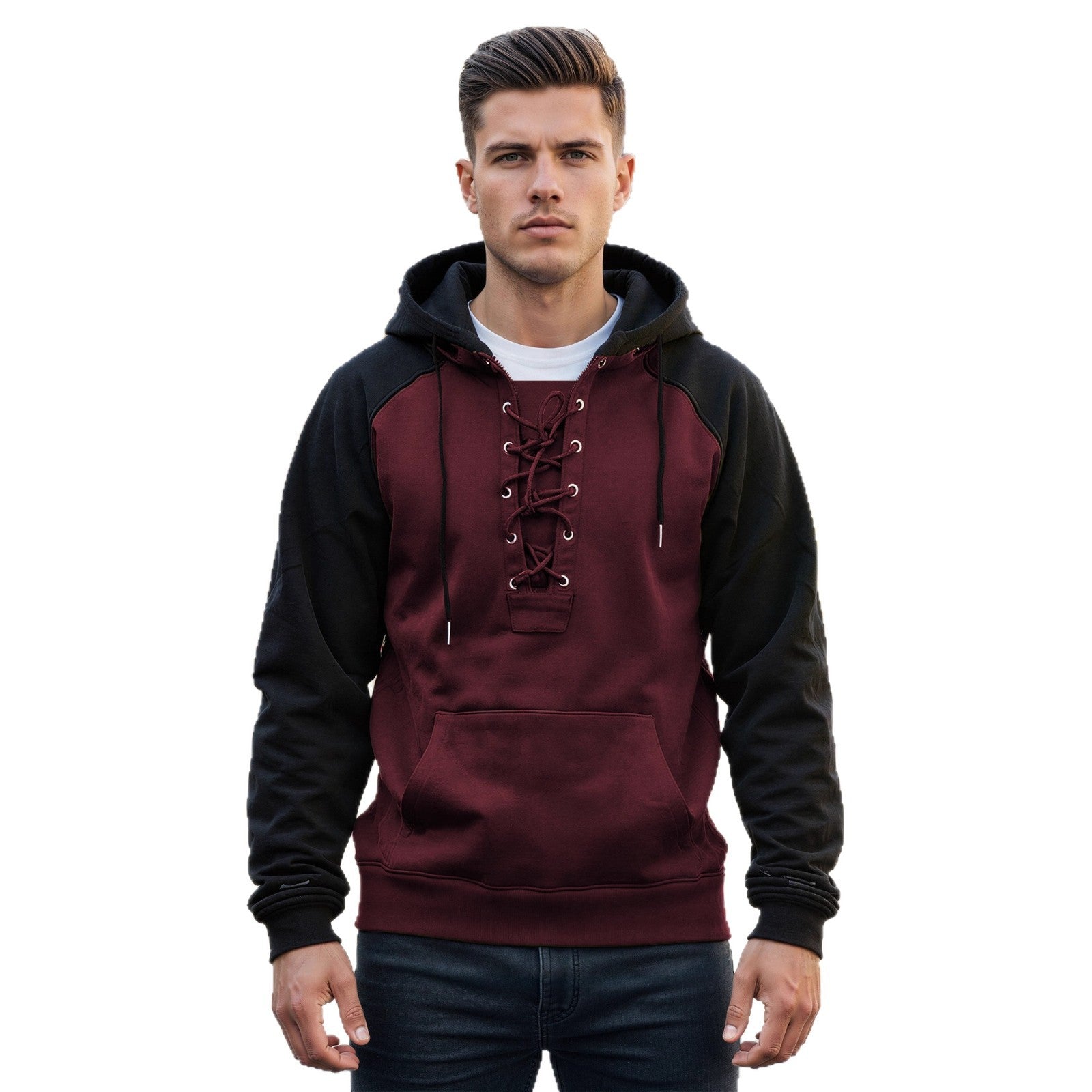 Sweat à Capuche Homme – Style Décontracté avec Cordon de Serrage