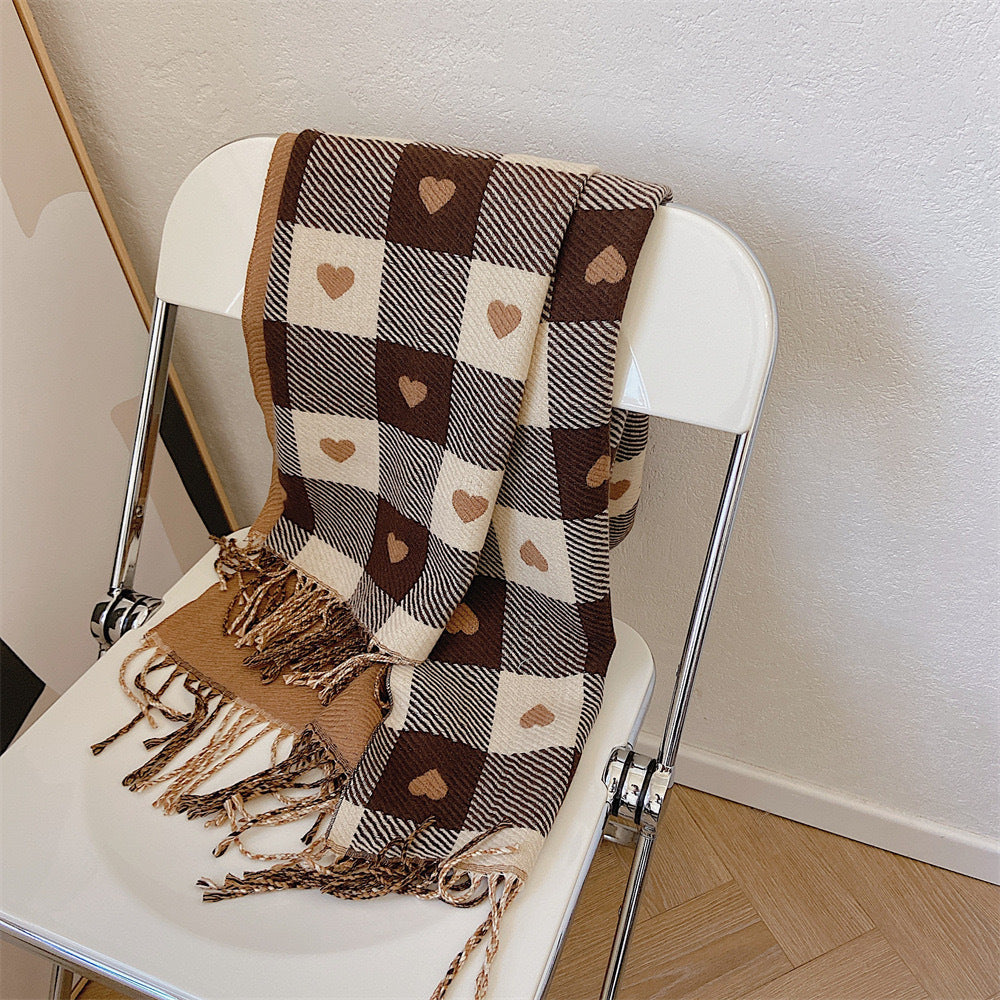 Snood Femme en Mohair – Style Long à Motif