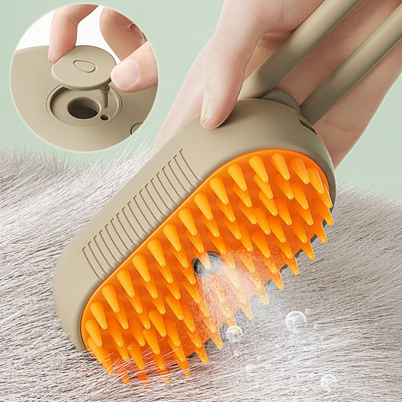 🐾 Brosse vapeur 3-en-1 pour animaux