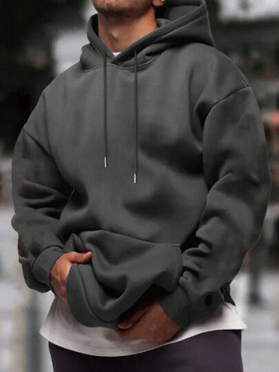 Hoodie Homme à Manches Longues – Style Décontracté