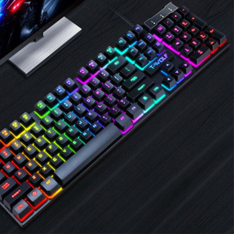 ⌨️ Clavier gaming filaire USB – Rétroéclairé  🎮✨