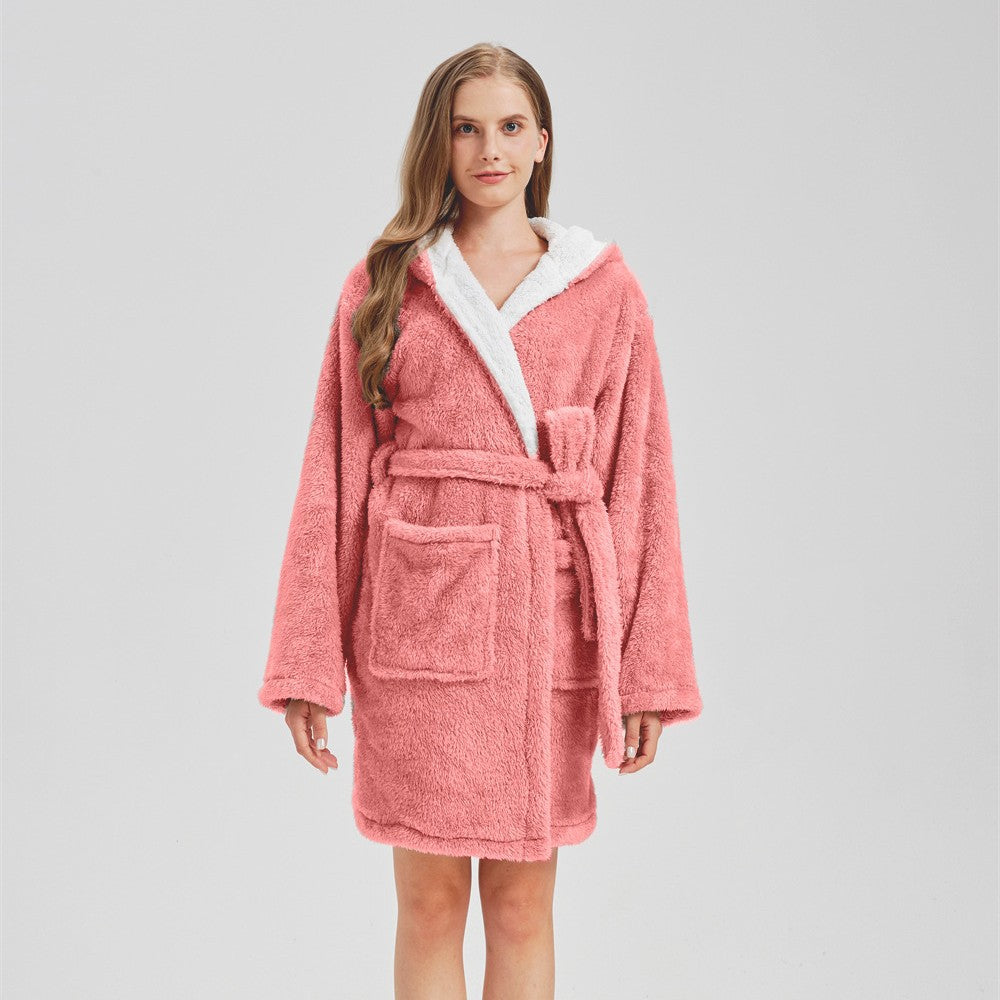 ✨ Peignoir Femme – Doux, Chaud et Confortable en Velours Arctique ✨
