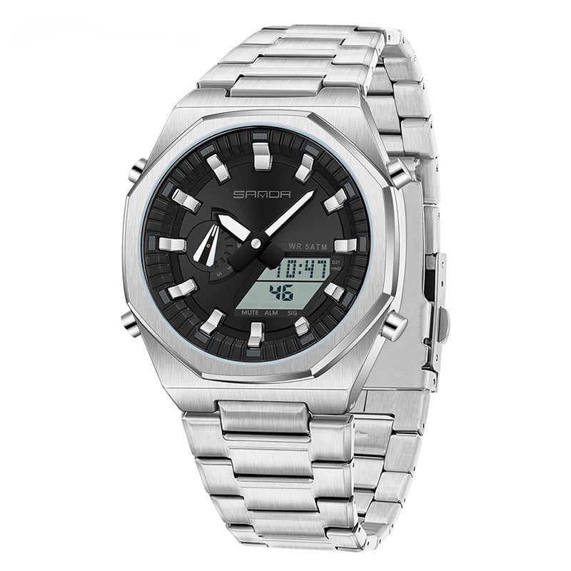 ⌚ Montre Homme Multi-fonctions à Double Affichage