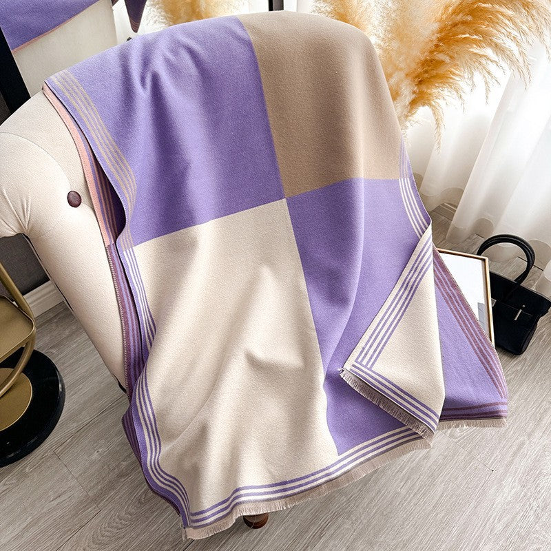 Écharpe Femme Style en Faux Cachemire