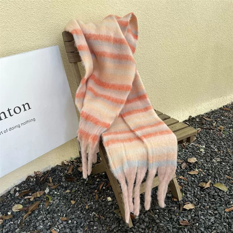 Snood Femme en Mohair – Style Long à Motif