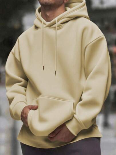 Hoodie Homme à Manches Longues – Style Décontracté