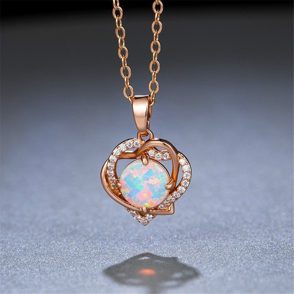 Collier Pendentif en Forme de Cœur pour Femme – Élégance et Romance