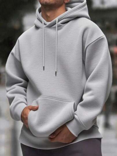 Hoodie Homme à Manches Longues – Style Décontracté