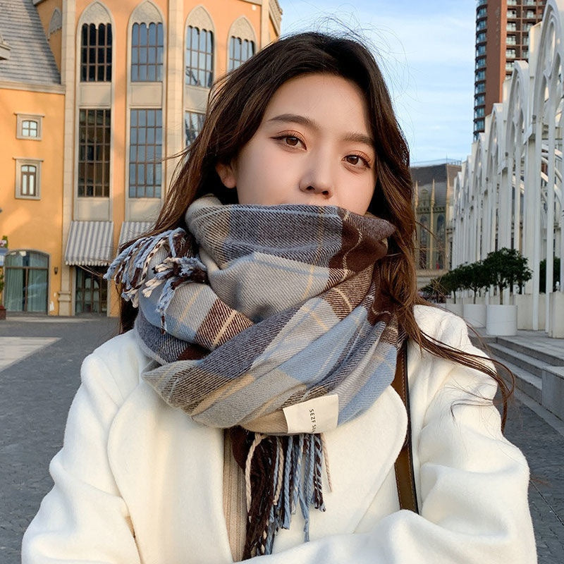 Snood Femme en Mohair – Style Long à Motif