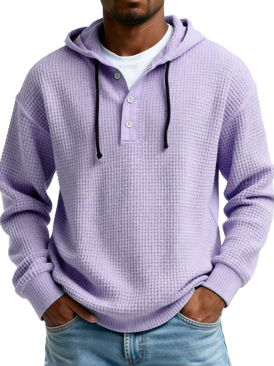 Sweat à Capuche Homme – Jeunesse, Col Zippé et Côtelé