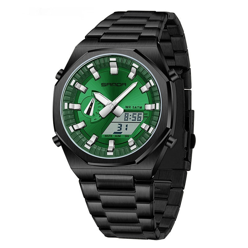 ⌚ Montre Homme Multi-fonctions à Double Affichage