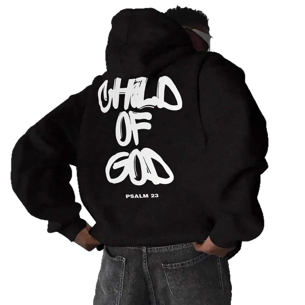 Sweat à Capuche Homme – Imprimé Lettres avec Doublure Polaire