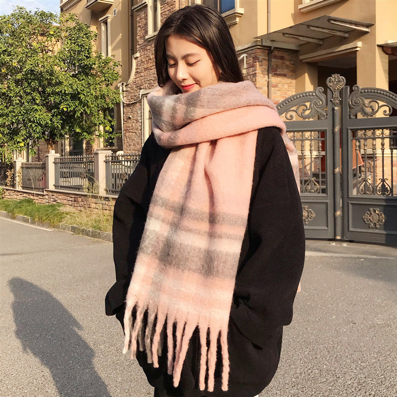Snood Femme en Mohair – Style Long à Motif