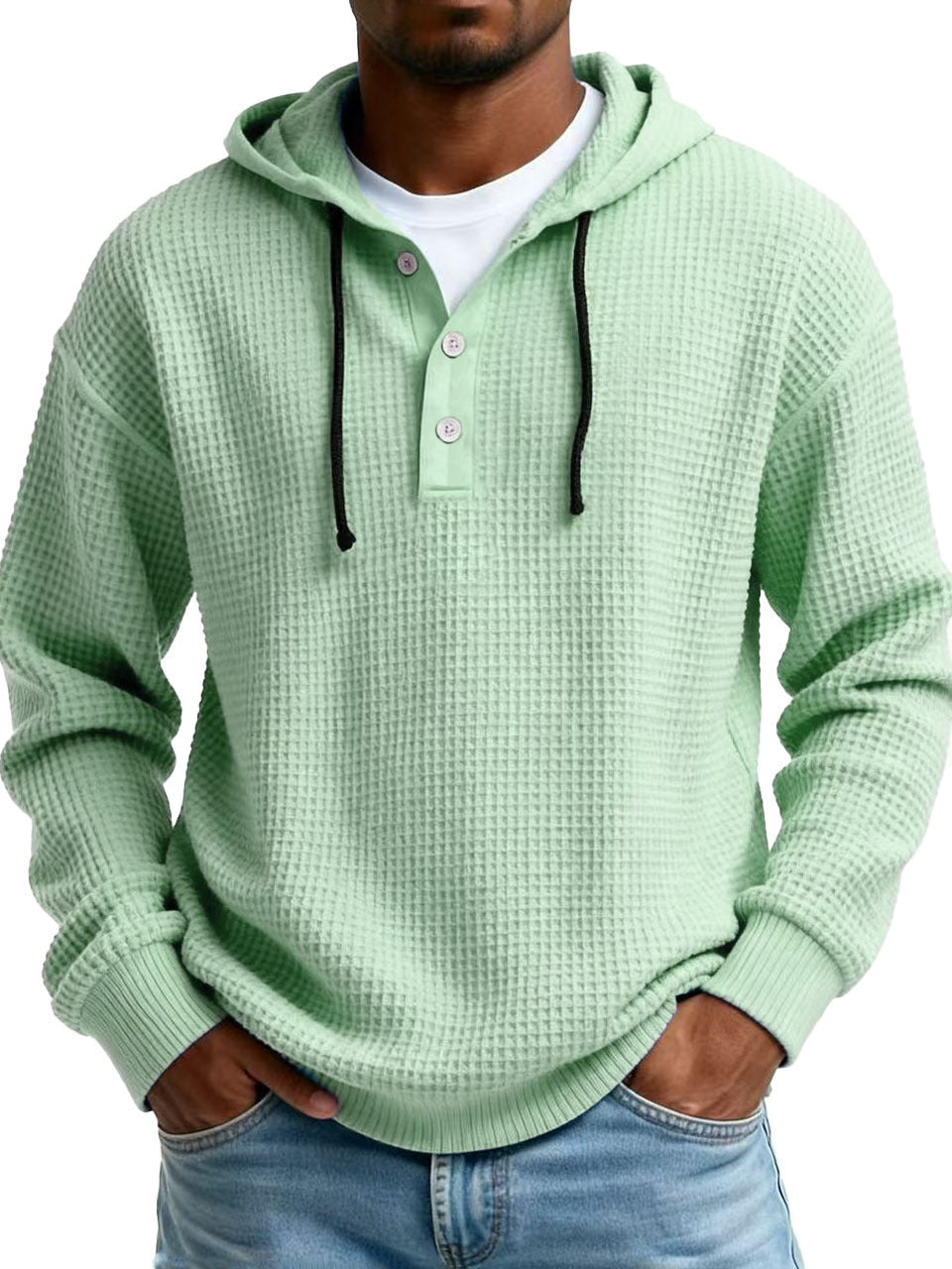 Sweat à Capuche Homme – Jeunesse, Col Zippé et Côtelé
