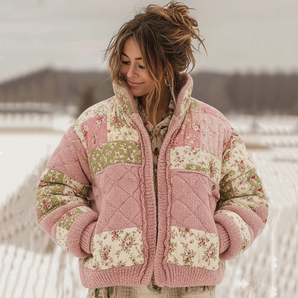 ✨ Cardigan Femme Tendance – Imprimé Digital Moderne ✨
