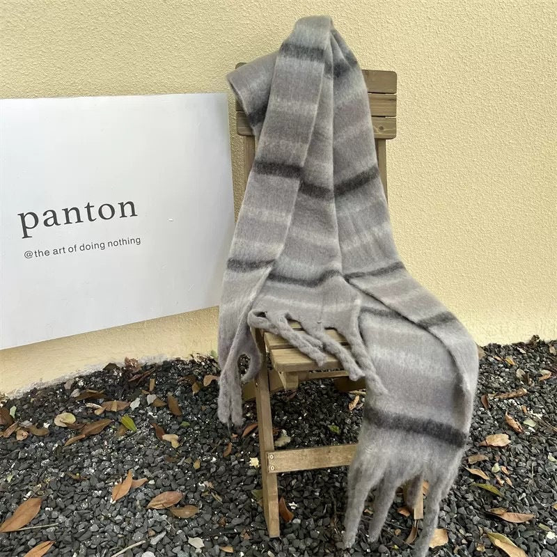 Snood Femme en Mohair – Style Long à Motif