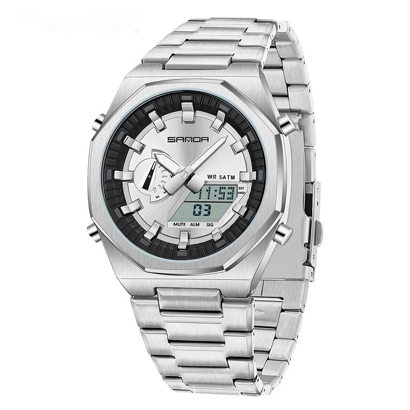⌚ Montre Homme Multi-fonctions à Double Affichage