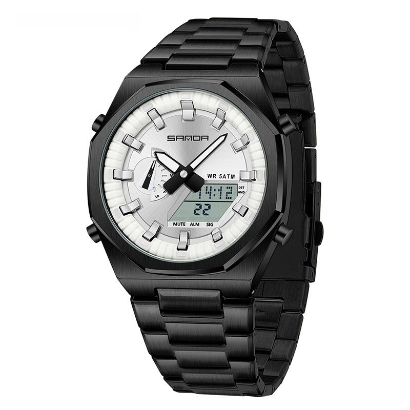 ⌚ Montre Homme Multi-fonctions à Double Affichage