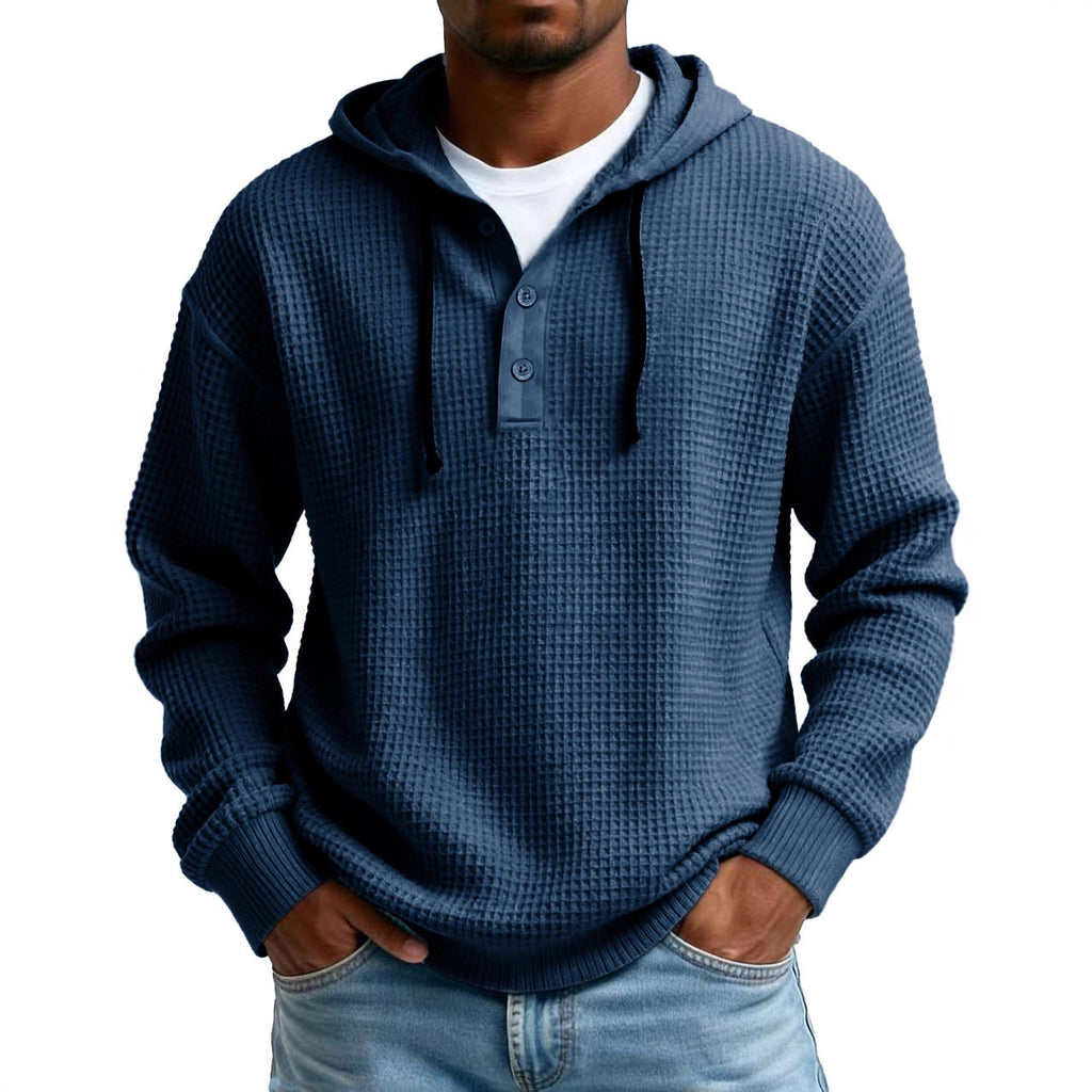 Sweat à Capuche Homme – Jeunesse, Col Zippé et Côtelé