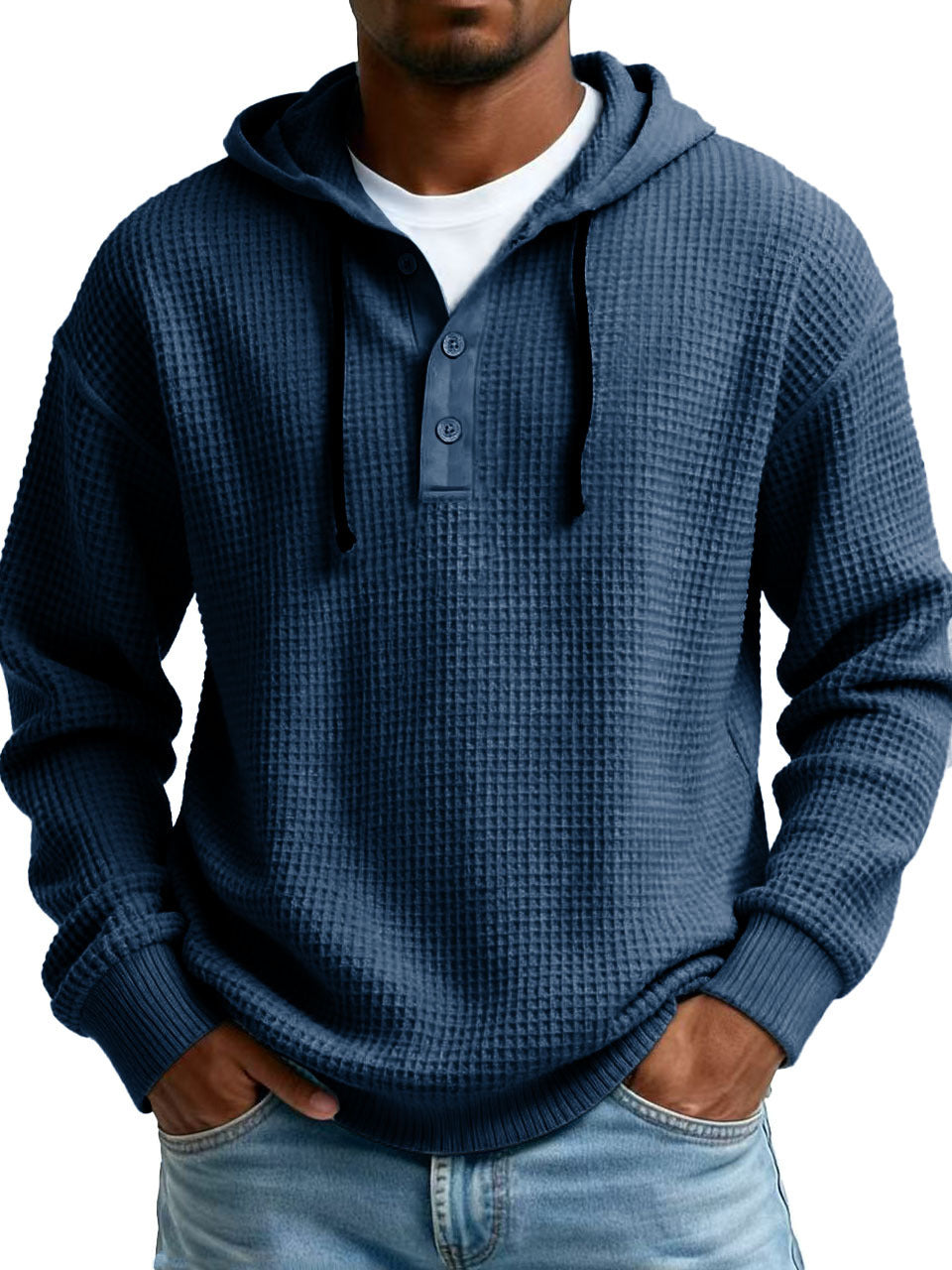 Sweat à Capuche Homme – Jeunesse, Col Zippé et Côtelé