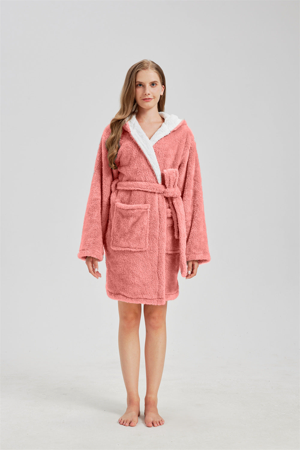 ✨ Peignoir Femme – Doux, Chaud et Confortable en Velours Arctique ✨