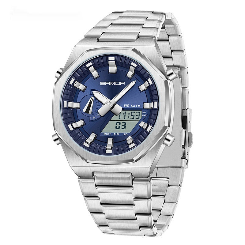 ⌚ Montre Homme Multi-fonctions à Double Affichage